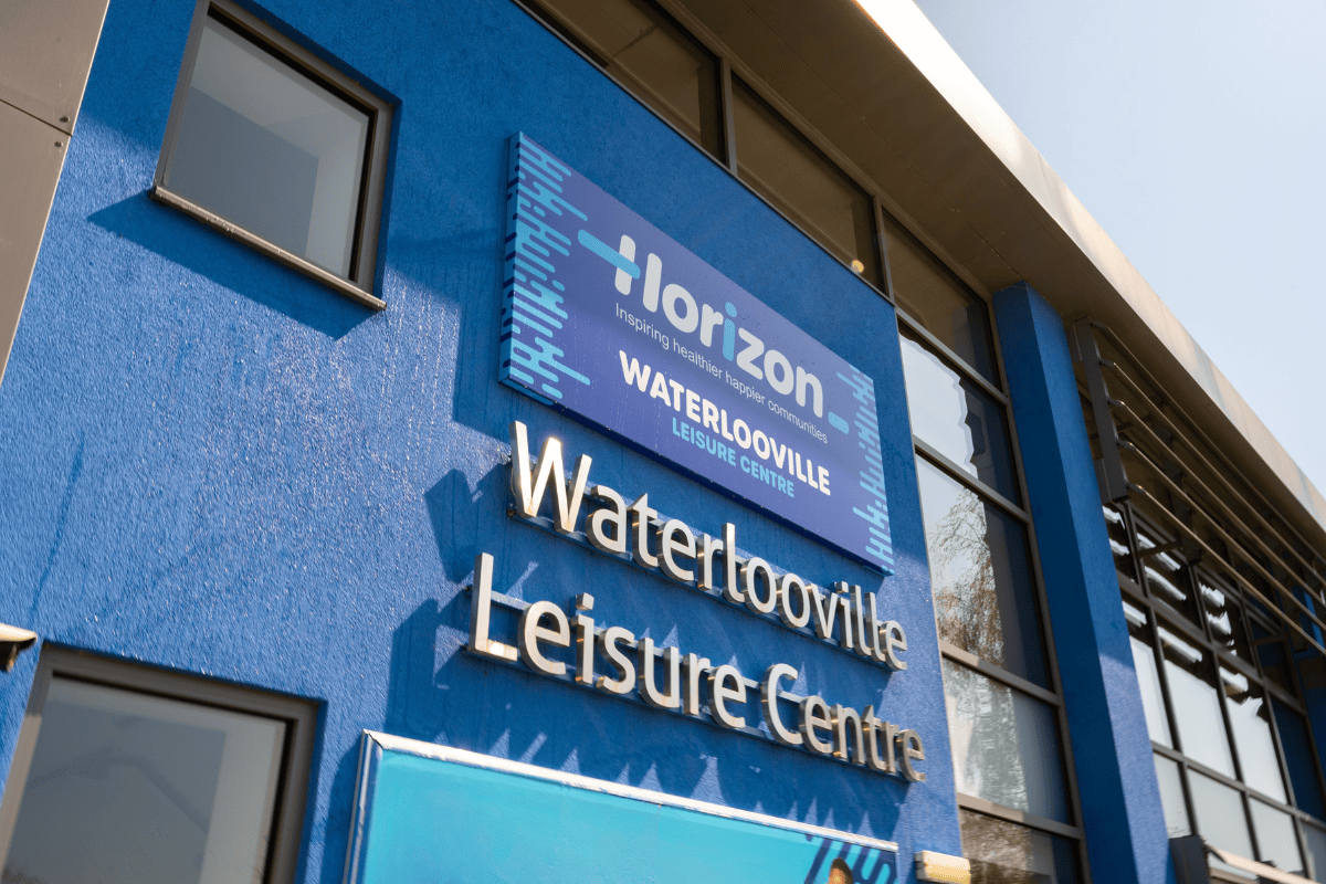 Photo of the outside of Waterlooville Leisure Centre gym