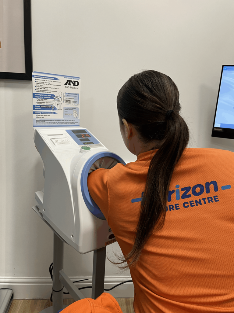 immunity wellbeing hub blood pressure machine