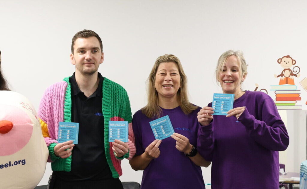 Group promoting breast cancer awareness.