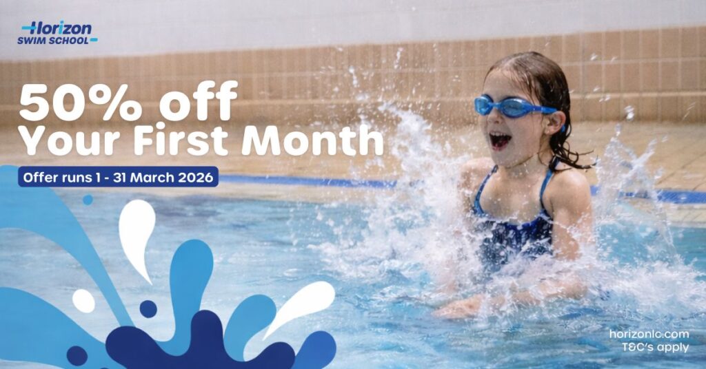 50% Off Your First Month at Horizon Swim School